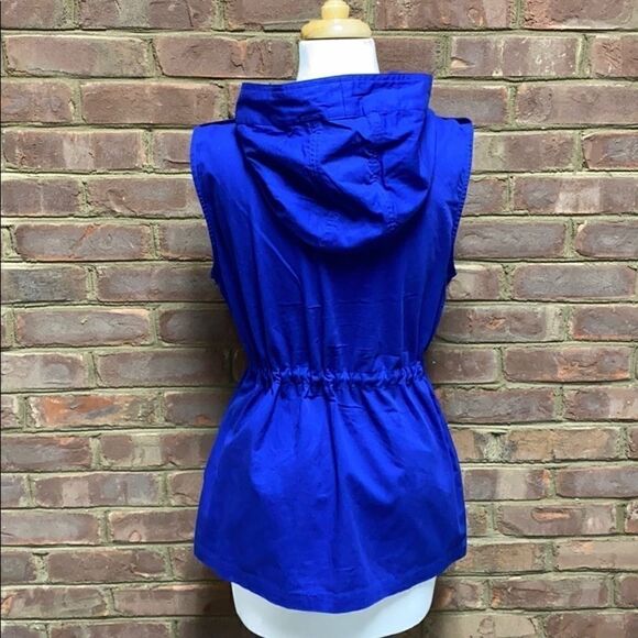 Zenana Royal Hood Full-Zip/Snap Drawstring Vest New - Picture 7 of 9